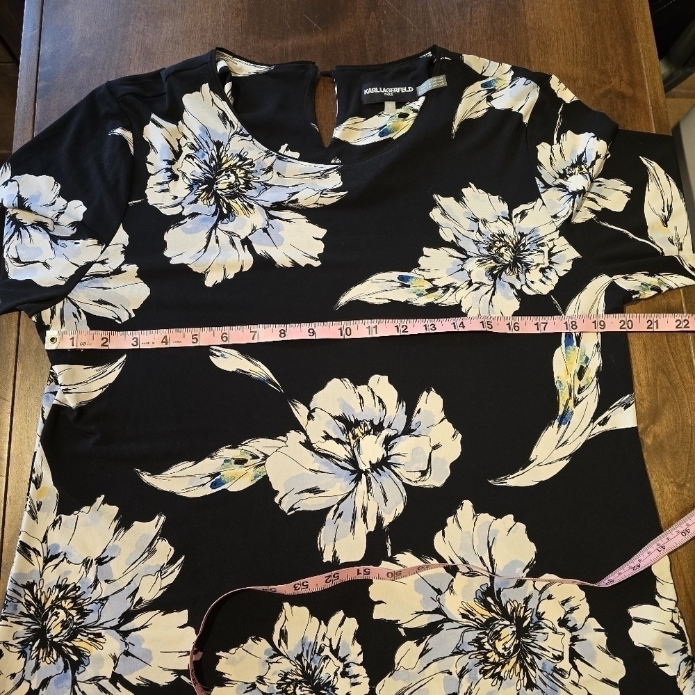 Karl Lagerfeld L floral blouse - Picture 6 of 9